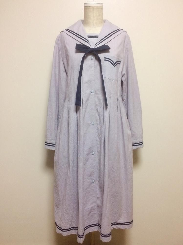 はるかきみへ 黒薔薇セーラーワンピース スミレ色のセーラーワンピース - はるかきみへネットショップ