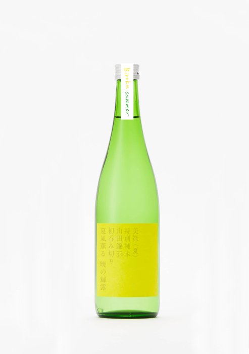 《夏期数量限定》美禄 特別純米酒 初呑み切り 夏風薫る 暁の輝露 720ml - 気仙沼 男山本店｜蒼天伝・美禄・男山｜創業大正元年