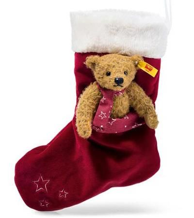 Steiff テディベアとクリスマスのストッキング EAN026751