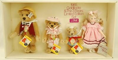 希少● 1985年 Steiff Goldilocks テディベア セット