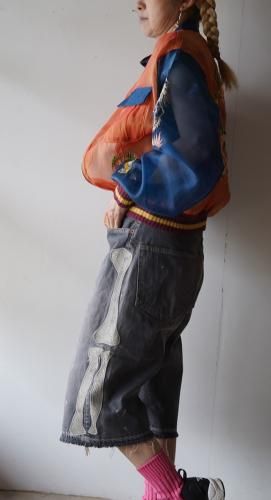KAPITAL【キャピタル】14ozブラックデニム 5Pショートパンツ