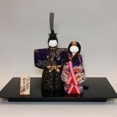 古ちりめん木目込雛人形 「御幸立雛」