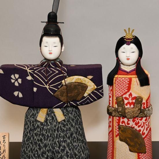 ちりめん　木目込み雛人形 古ちりめん木目込人形