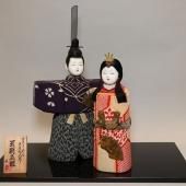 古ちりめん木目込雛人形 「王朝立雛」