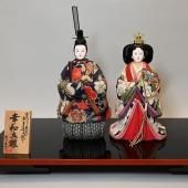 古ちりめん木目込雛人形 「幸和立雛」