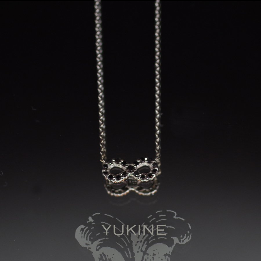 【予約注文】INFINITY ブラックダイヤモンドPtネックレス - YUKINE online shop