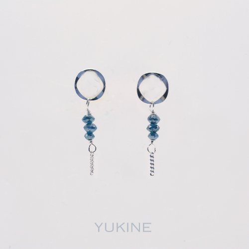 【数量限定・予約注文】ブルーダイヤモンドWG イヤリングチャーム - YUKINE online shop