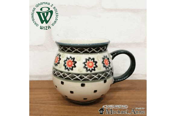 Polish Pottery<br>マグカップ（Sun）<br> 【P-MUG113-055】 