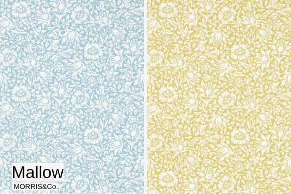 MORRIS&Co. 壁紙<br>Mallow<br>【WM-MALLOW-POWDERBL】<img class='new_mark_img2' src='https://img.shop-pro.jp/img/new/icons7.gif' style='border:none;display:inline;margin:0px;padding:0px;width:auto;' />