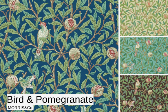 MORRIS&Co. ɻ<br>Bird & Pomegranate<br>WM-Bird & Pomegranate