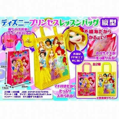 ディズニープリンセス レッスンバック 縦型 １個商品詳細ページ