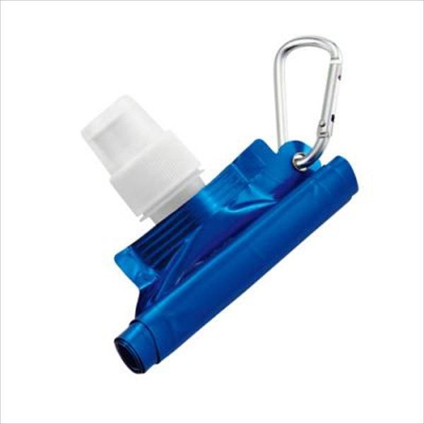 カラビナ付折りたたみボトル５００ｍｌ　ブルー　商品詳細ページ