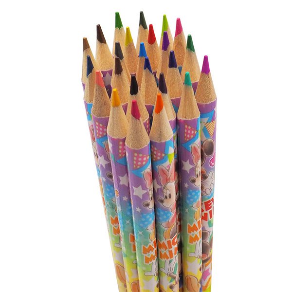ノベルティ 販促品 粗品 景品用としてオススメなキャラクター色鉛筆２４色セット １個です