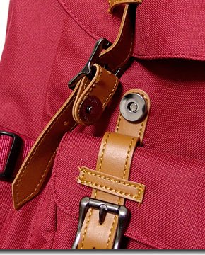 高級感のあるベルト使いと豊富な収納で非常に使い勝手の良いデイバッグ