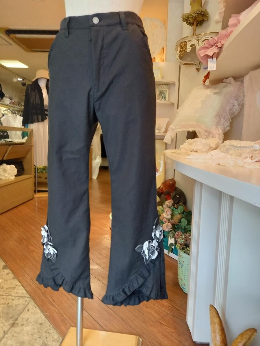 トリックジップ 涼ふわデニムのタックパンツ 001（ワンウォッシュ） | ハンプティーダンプティー公式通販| ファッション,ボトムス