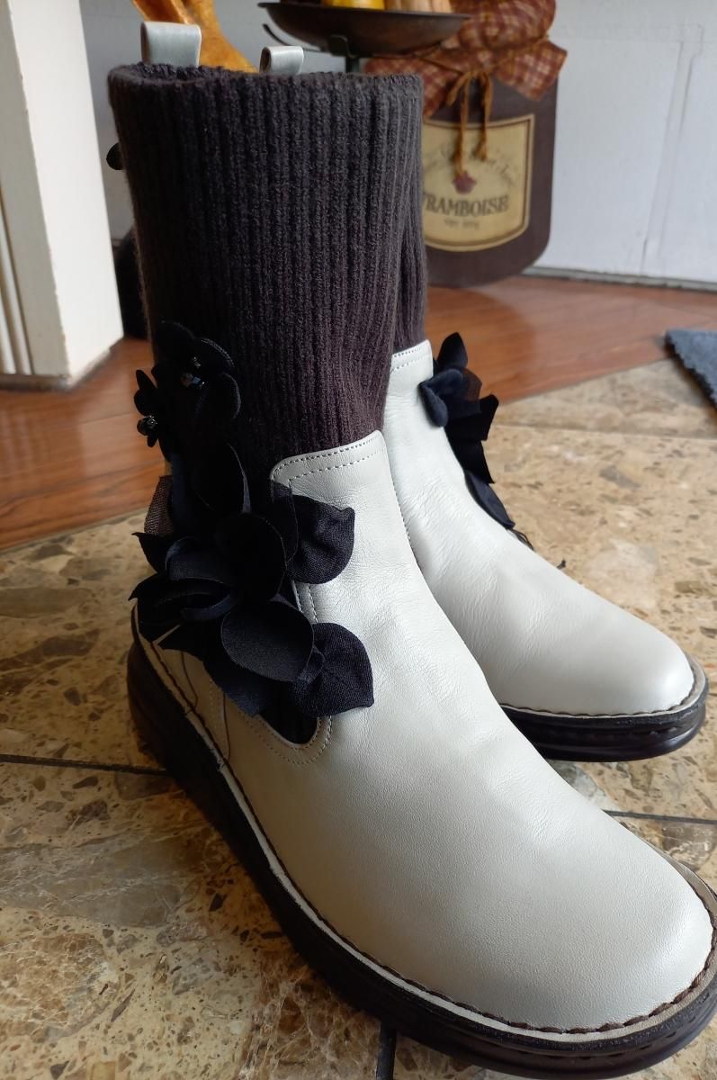 ベルパーチ ニット付きブーツ（231017-bo003) - さえら＆ベルパーチ