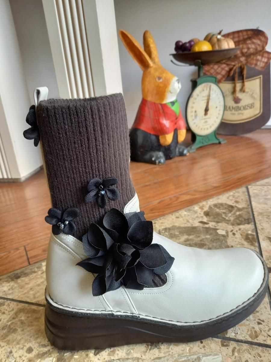 ベルパーチ ニット付きブーツ（231017-bo003) - さえら＆ベルパーチ