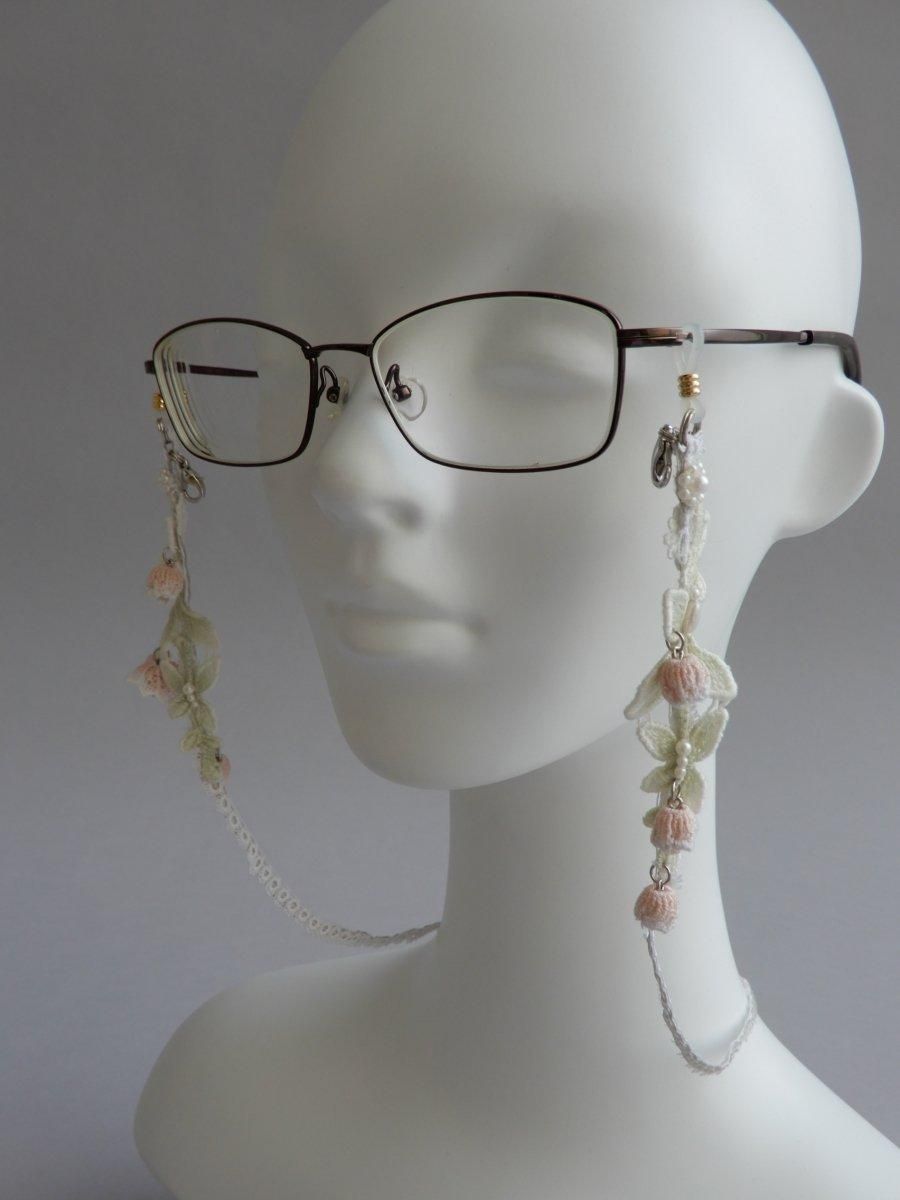 ♪424❤️ ターコイズ 花 マスクチェーン マスク メガネチェーン