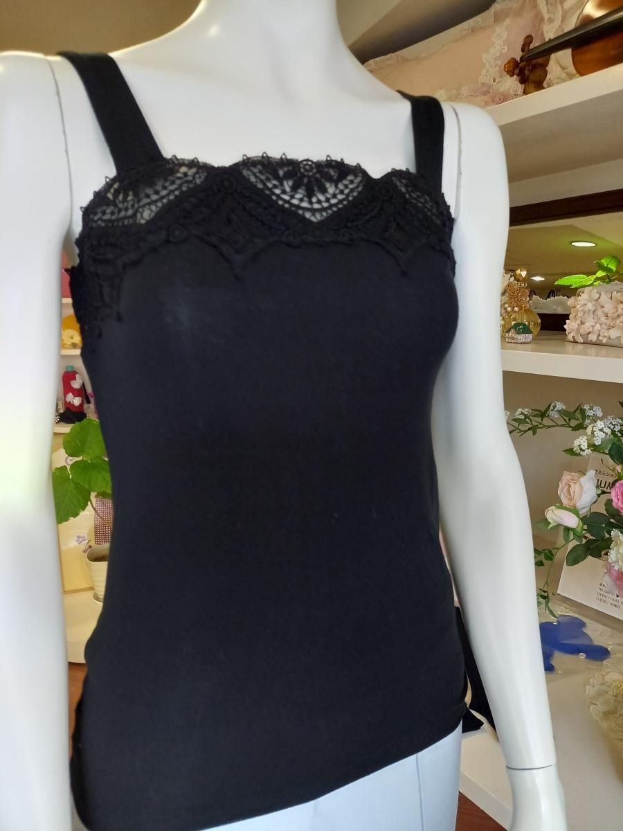 さえら 超豪華 エプロンとキャミソール さえら キャミソール2サイズ（オフ・クロ）入荷（24-c038