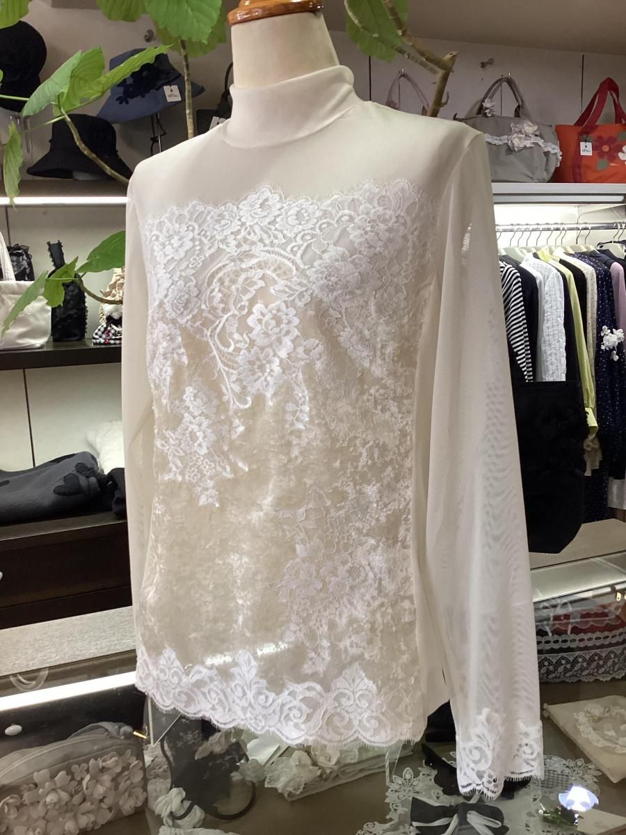 さえら:ヒスクローネ チュールカットソー2色(52-h012) - さえら