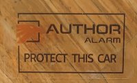 AUTHOR ALARM SECURITY CLEAR STICKER 2枚セット