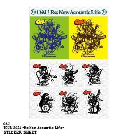 Oau Tour21 Re New Acoustic Life ステッカーシート Oau Rnal Sticker Tactics Records Online Shop