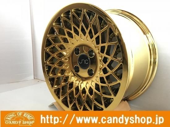 新品】JNC15インチ8J☆ゴールドメッキ逆反りコンケーブ☆ - BIG RIMS 