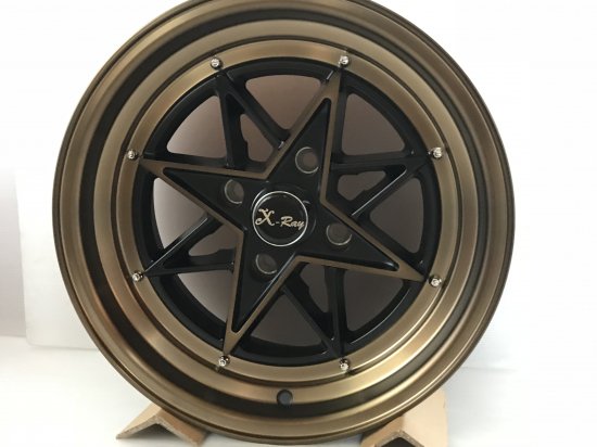 新品】旧車用15インチ深リム8J±0☆ブロンズ4穴114.3☆スターシャーク - BIG RIMS CANDY SHOP