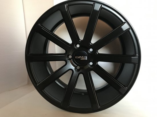 新品】1セット限定!業販OK☆19インチBMS WHEELS 9.5J☆ブラックリム無