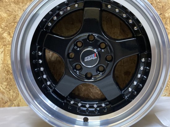 【新品】深リム！9J±25★4穴PCD100/114.3★定番5本スポーク人気色黒★ - BIG RIMS CANDY SHOP