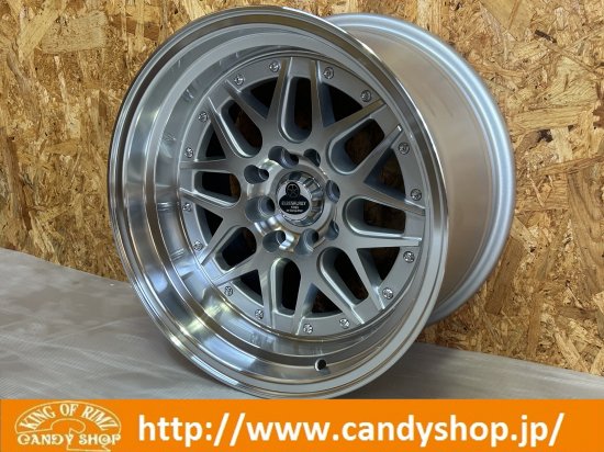 新品】8J±0☆4穴PCD100/114.3☆シルバー深リム人気デザイン☆ドリドリメッシュ - BIG RIMS CANDY SHOP