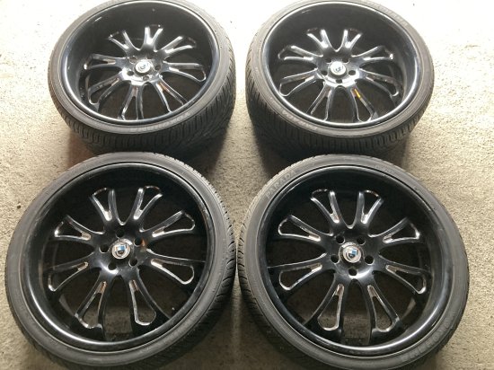 【美品中古】ASANTI9J10Jアメ鍛造5穴PCD115ブラック×メッキヨコハマタイヤセット - BIG RIMS CANDY SHOP