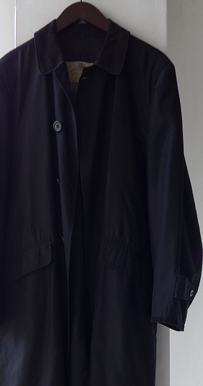 1960s Vintage Aquascutum Black Silk Coat ENGLAND ヴィンテージ英国