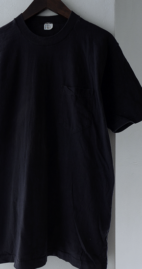 1960～70s Vintage Town Craft Cotton Pocket T-Shirt Black