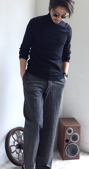 1940s Vintage French Work Pant Heavy Chambray Black ヴィンテージ黒