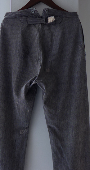 1930s Vintage French Work Herringbone Work Pant ヴィンテージ 1930s Vintage French Work Herringbone Work Pant ヴィンテージ