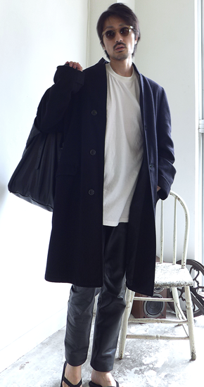 1950s Vintage Cashmere Coat Black ヴィンテージカシミアコート黒