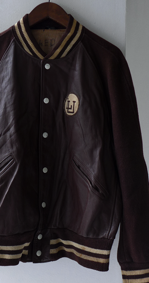 1950～60s Vintage BUTWIN Leather Wool Stadium Jacket ヴィンテージ 