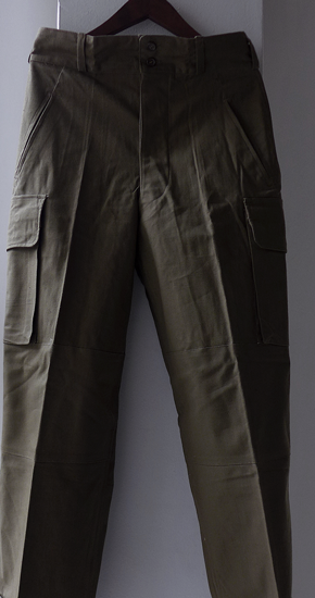 1940～50s Vintage French Army M-47 Trousers Dead Stock