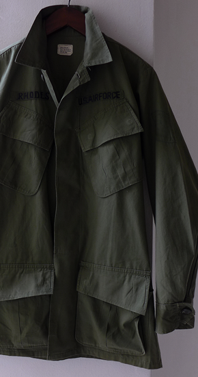 1960s Vintage U.S.Army Jungle Fatigue Jacket 3rd (S-R) ヴィンテージノンリップ ジャングルファティーグジャケット - ANNE-TRE