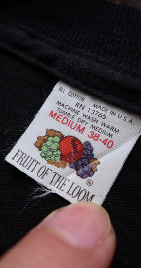 1960～70s Vintage Fruit Of The Loom Cotton Pocket T-Shirt Dead