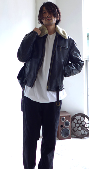 1950s Vintage Leather Boa Jacket ヴィンテージレザーボア 1950s Vintage Leather Boa Jacket ヴィンテージレザーボア