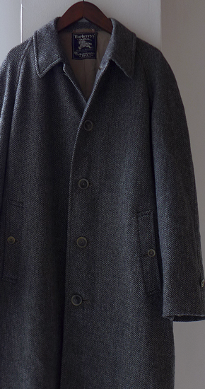1960s Vintage Burberrys Tweed Balmacaan Coat 英国製ヴィンテージ