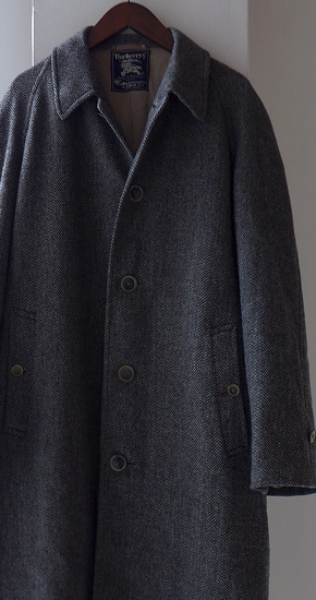 1960s Vintage Burberrys Tweed Balmacaan Coat 英国製