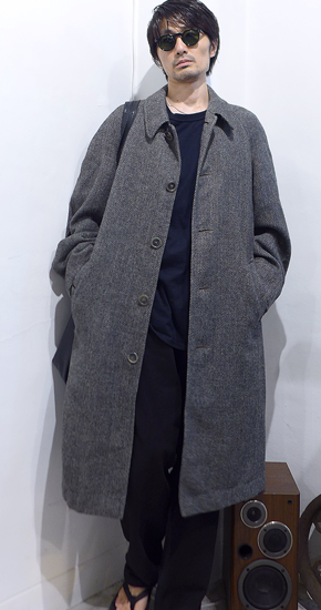 1960s Vintage Burberrys Tweed Balmacaan Coat 英国製 1960s Vintage Burberrys Tweed Balmacaan Coat 英国製