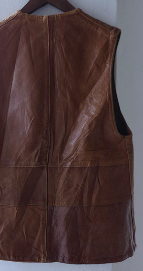 1940s Vintage British Army Jerkin Leather Vest ヴィンテージ 