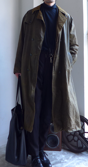 1980s Vintage Barbour Trench Coat Olive ヴィンテージバブアー ...