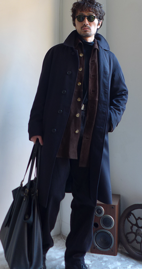 1980s Vintage Burberrys Wool Gabardine Stain Collar Coat 英国製 