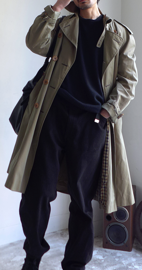 1980s Vintage Aquascutum Trench Coat ENGLAND 英国製アクアスキュー