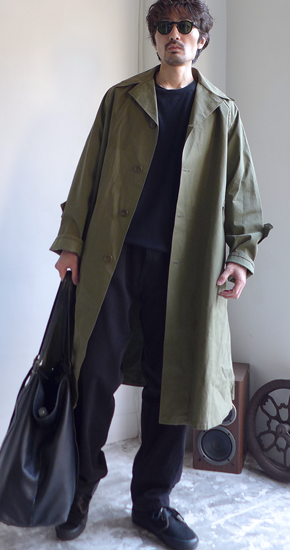 1950s Vintage German Army Rubberized Mac Coat ヴィンテージドイツ軍 